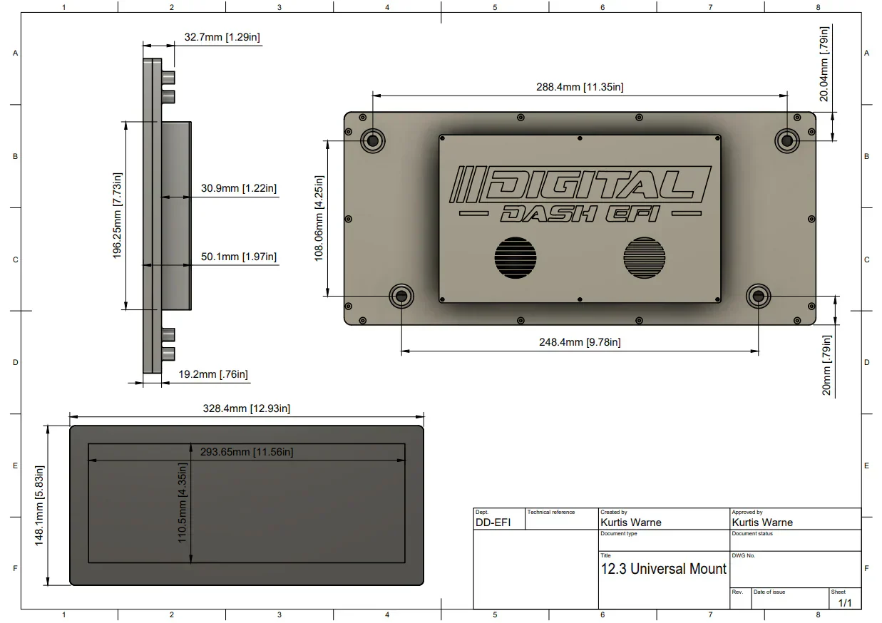 12.3″ Standard Dash – Universal Mount - Image 6